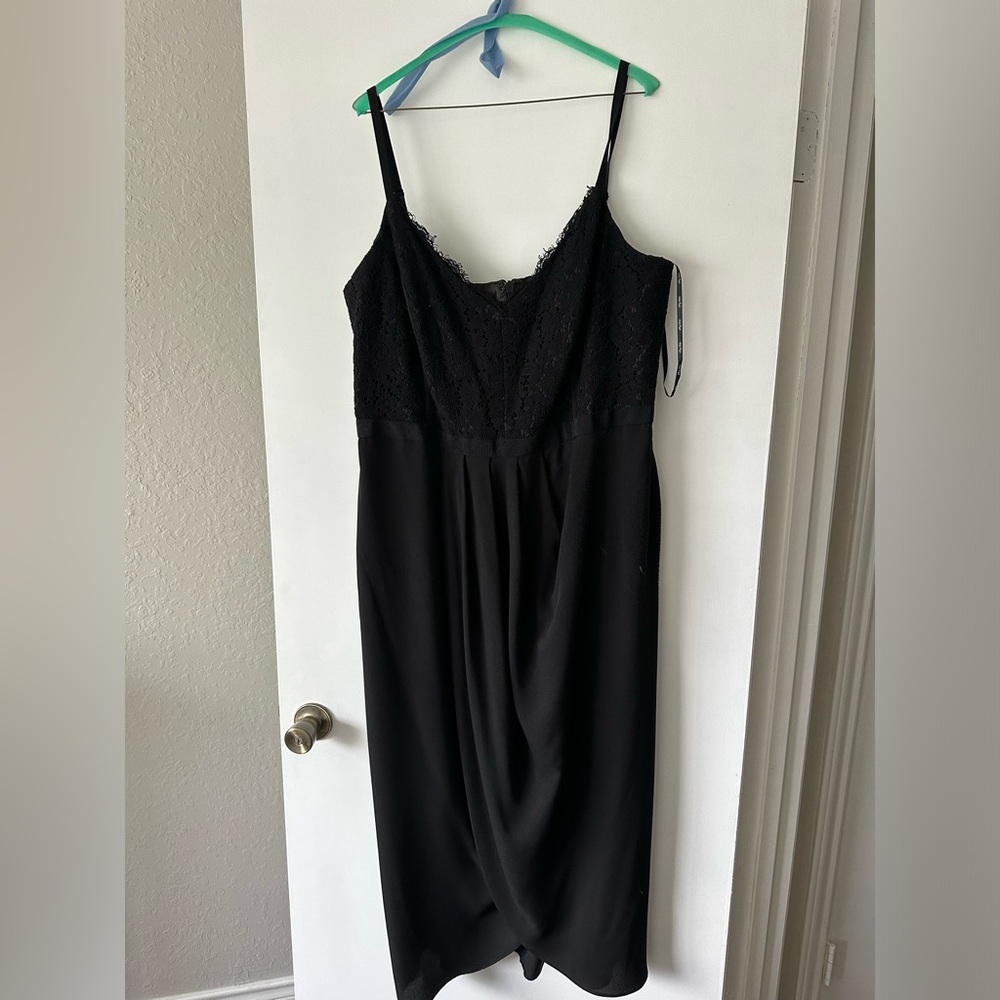 City Chic Black Lace Dress Size 20